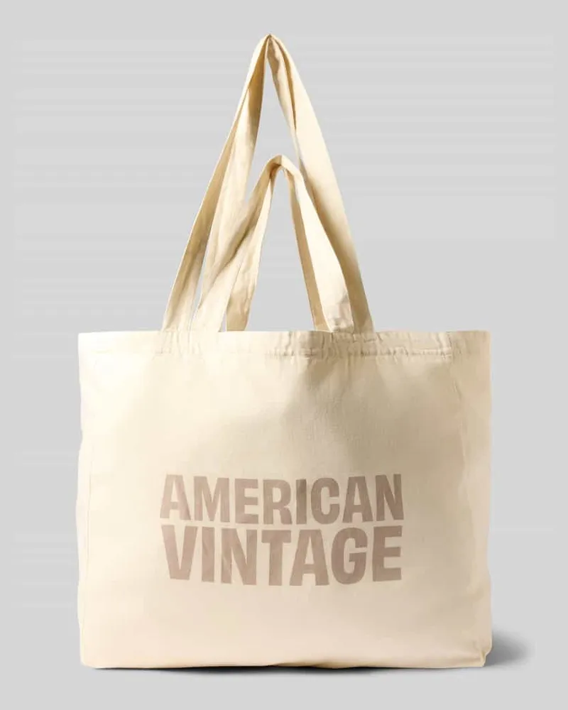 American Vintage Tote Bag aus reiner Baumwolle Modell 'Lycaz Ecru