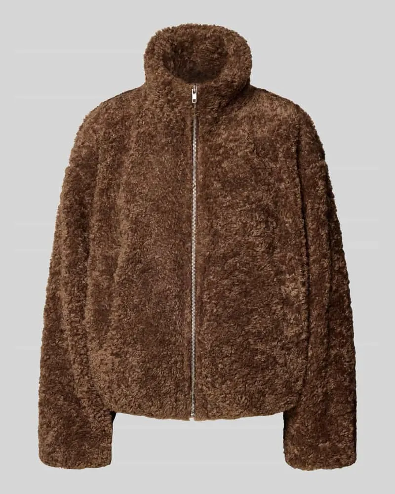 JAKE*S Jacke mit Teddyfell Dunkelbraun