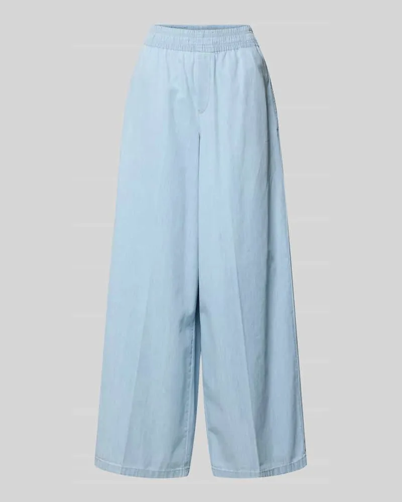 Drykorn Wide Fit Stoffhose in Denim-Optik Modell 'Ceiling Hellblau