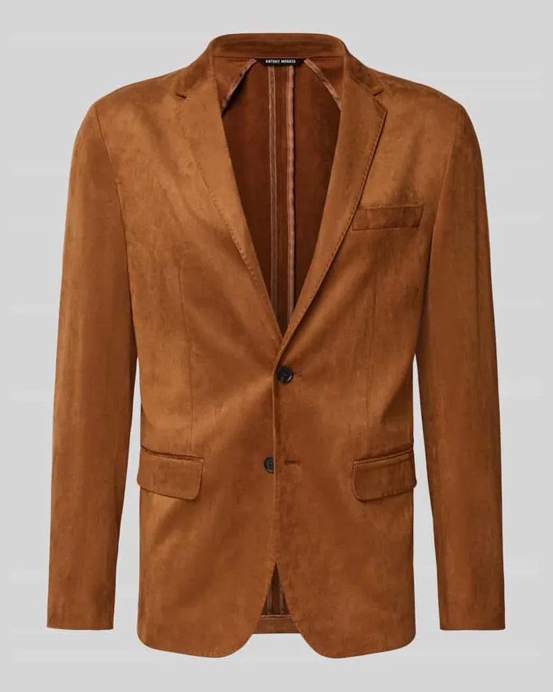 Antony Morato 2-Knopf-Sakko mit Reverskragen Camel