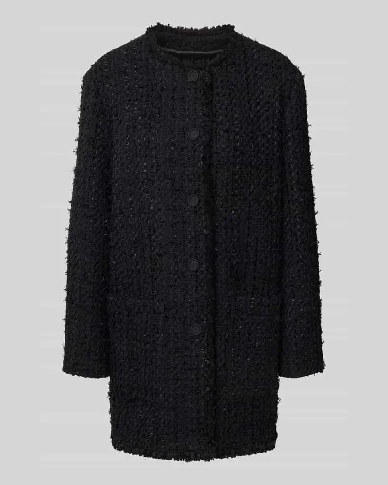 HUGO BOSS Regular Fit Longblazer aus Baumwoll-Mix Modell 'JOKILA Black