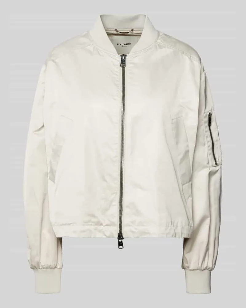 Beaumont Amsterdam Bomberjacke mit Zweiwege-Reißverschluss Modell 'JODY Kitt