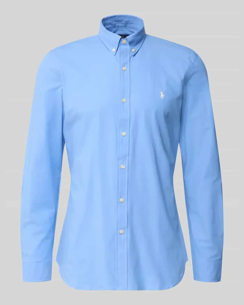 Ralph Lauren Slim Fit Freizeithemd aus Baumwoll-Mix Hellblau