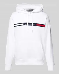 Tommy Hilfiger Hoodie mit Label-Stitching Weiss