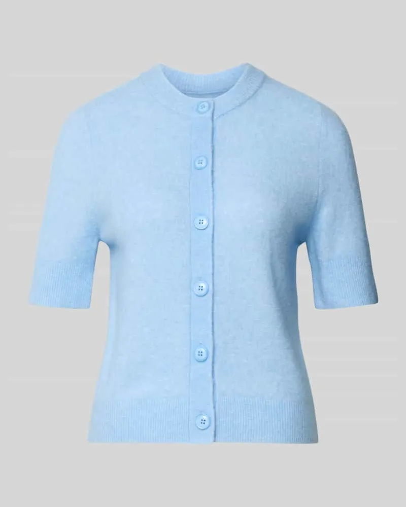 Samsøe & Samsøe Strickjacke mit Knopfleiste Modell 'NOURA Hellblau