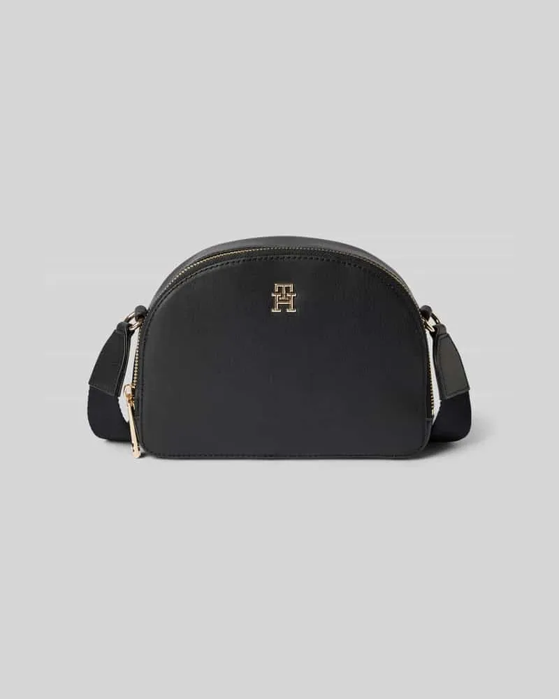 Tommy Hilfiger Handtasche mit Label-Applikation und Schulterriemen Black