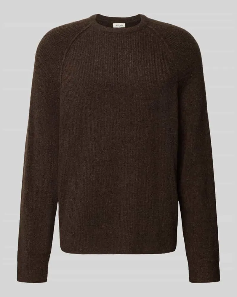 American Vintage Pullover Modell 'DAMSVILLE' mit Raglanärmeln Schoko