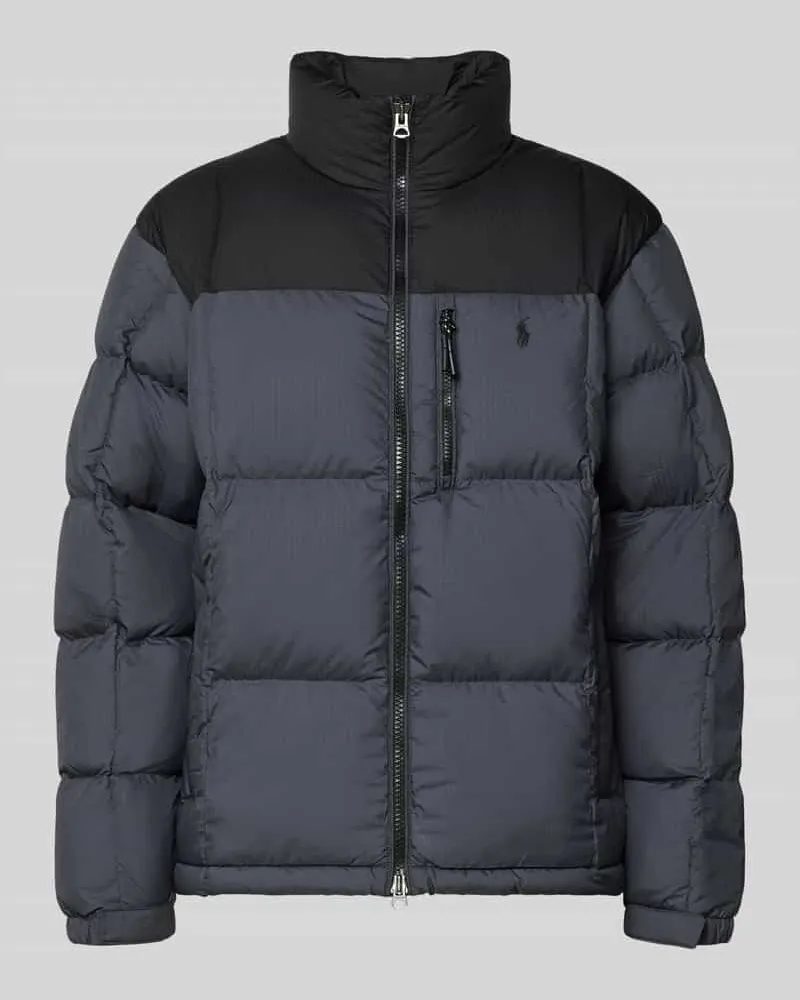 Ralph Lauren Regular Fit Daunenjacke mit Zweiwege-Reißverschluss Modell 'GORHAM Dunkelbraun