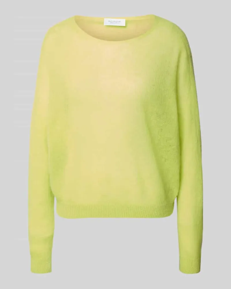 Rich&Royal Regular Fit Pullover aus Alpaka-Mix in Strick-Optik Hellgruen