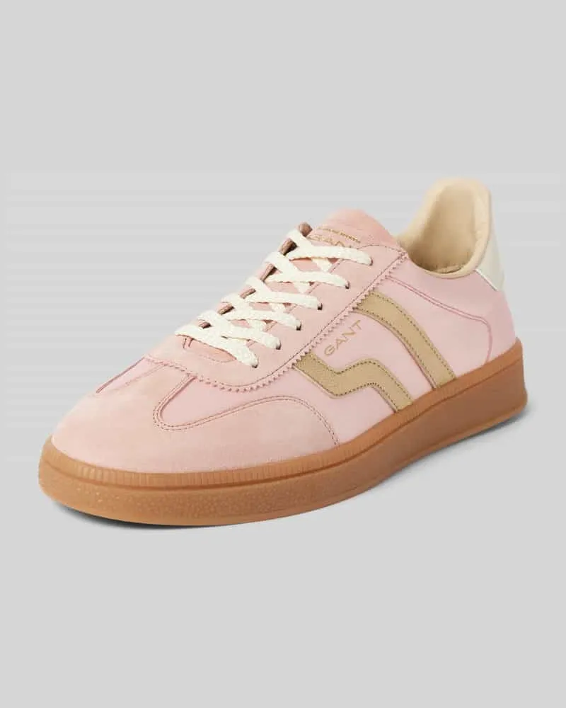 Gant Sneaker aus Leder-Mix mit Label-Detail Modell 'CUZIMA Hellrosa
