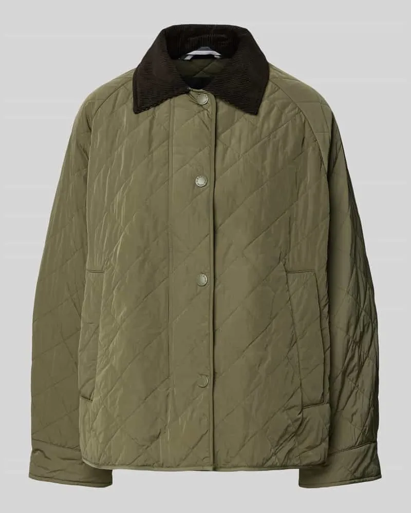 Max Mara Steppjacke mit Leistentaschen Modell 'BEBER Khaki