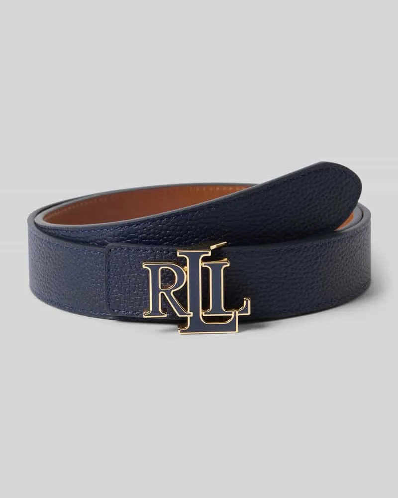 Ralph Lauren Gürtel aus echtem Rindsleder Modell 'REV Dunkelblau
