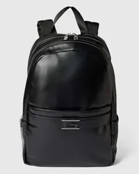 Guess Rucksack mit Label-Applikation Modell 'FORTE Black