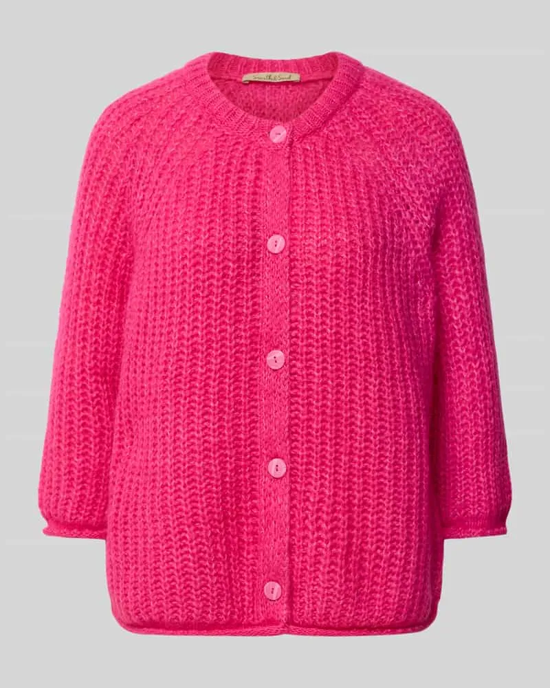 Smith & Soul Relaxed Fit Cardigan mit Mohair-Anteil Pink
