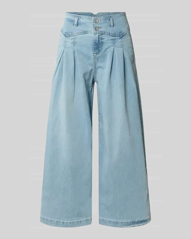 Buena Vista Palazzo-Jeans mit Gesäßtaschen Modell 'Liv Hellblau