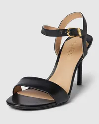 Ralph Lauren Sandalette aus Leder Modell 'GWEN Black