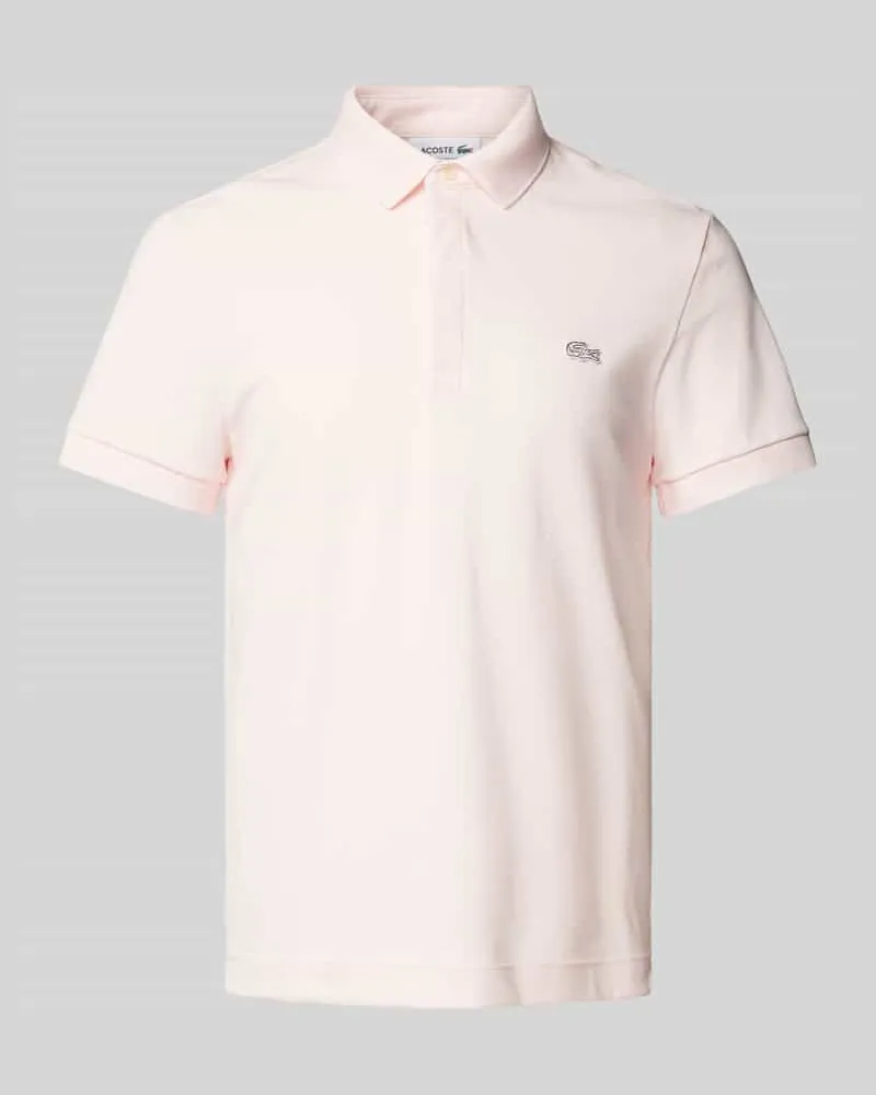 Lacoste Regular Fit Poloshirt mit Label-Detail Hellrosa