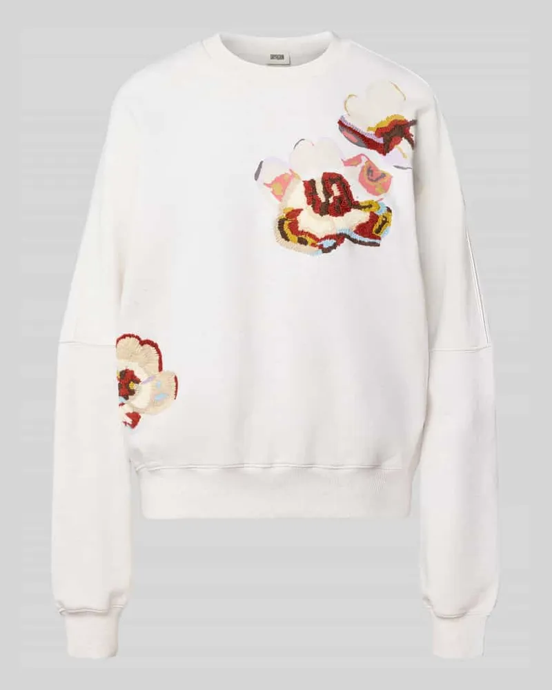 Drykorn Oversized Sweatshirt aus reiner Baumwolle Modell 'ASTERA Offwhite