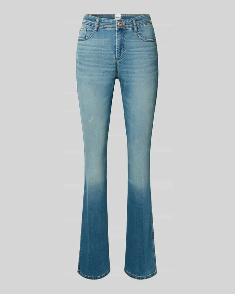 Brax Flared Fit Jeans im 5-Pocket-Design Modell 'Shakira Jeansblau