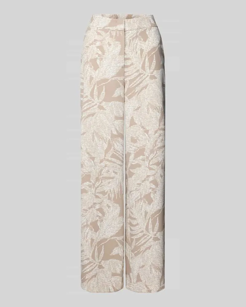 COMMA Straight Leg Stoffhose mit Eingrifftaschen Taupe
