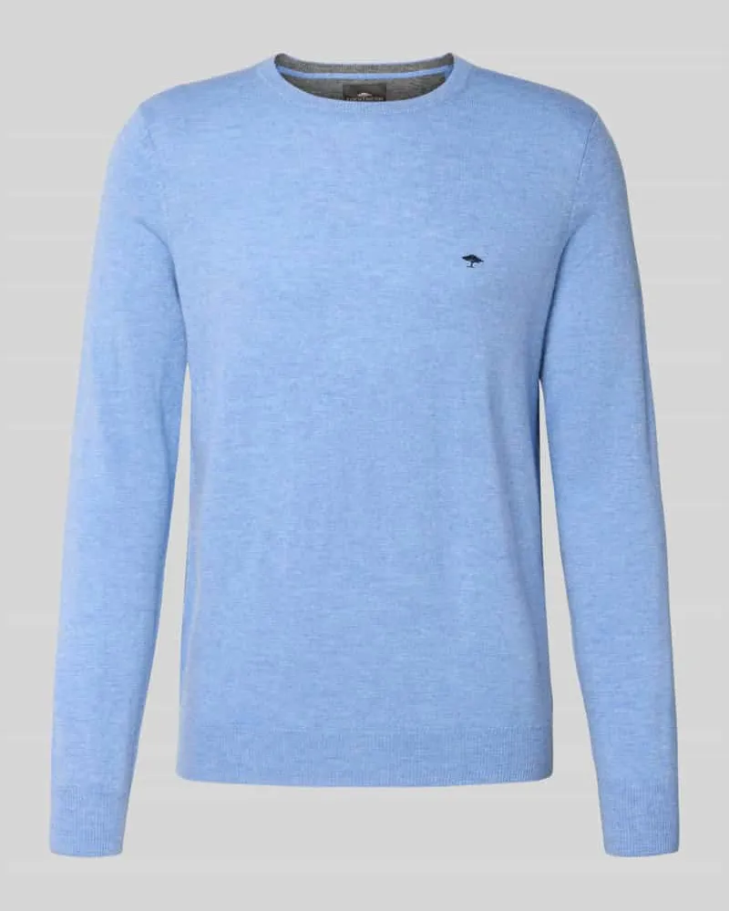 Fynch-Hatton Regular Fit Pullover mit Kaschmir-Anteil Modell 'Merino Hellblau