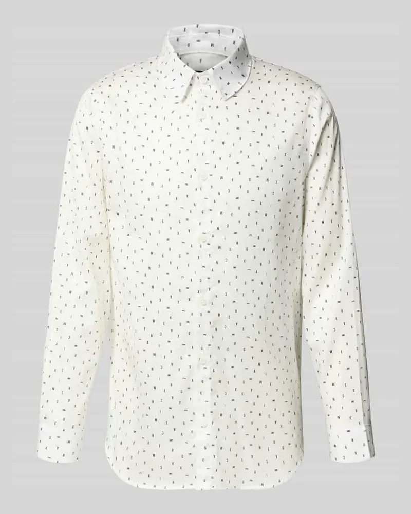 Armani Exchange Freizeithemd mit Knopfleiste Modell 'CAMICIA Weiss