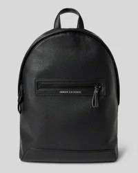 Armani Exchange Rucksack in Leder-Optik Black