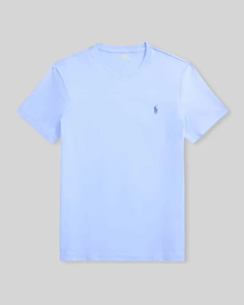 Ralph Lauren Regular Fit T-Shirt aus reiner Baumwolle Hellblau