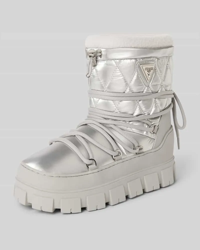Guess Boots mit Label-Detail Modell 'UNIQUES Silber