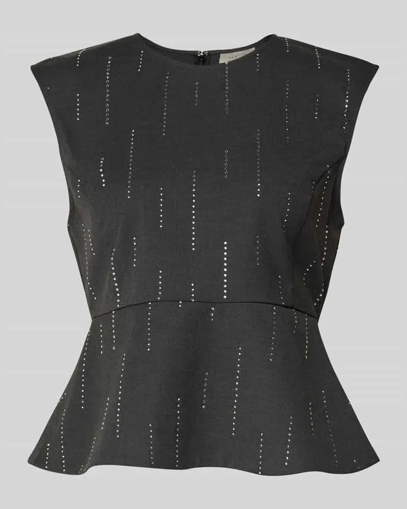 Gestuz Tanktop mit Rundhalsausschnitt Modell 'adira Dunkelgrau