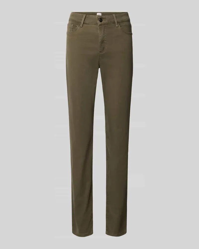 Brax Slim Fit Schmale Hose aus Lyocell-Mix mit Modal-Baumwoll-Anteil Modell 'SHAKIRA Khaki