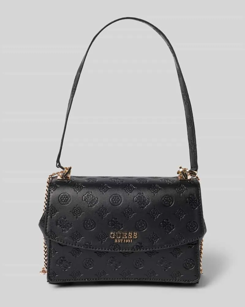 Guess Handtasche mit Label-Applikation Modell 'PHOEBE Black