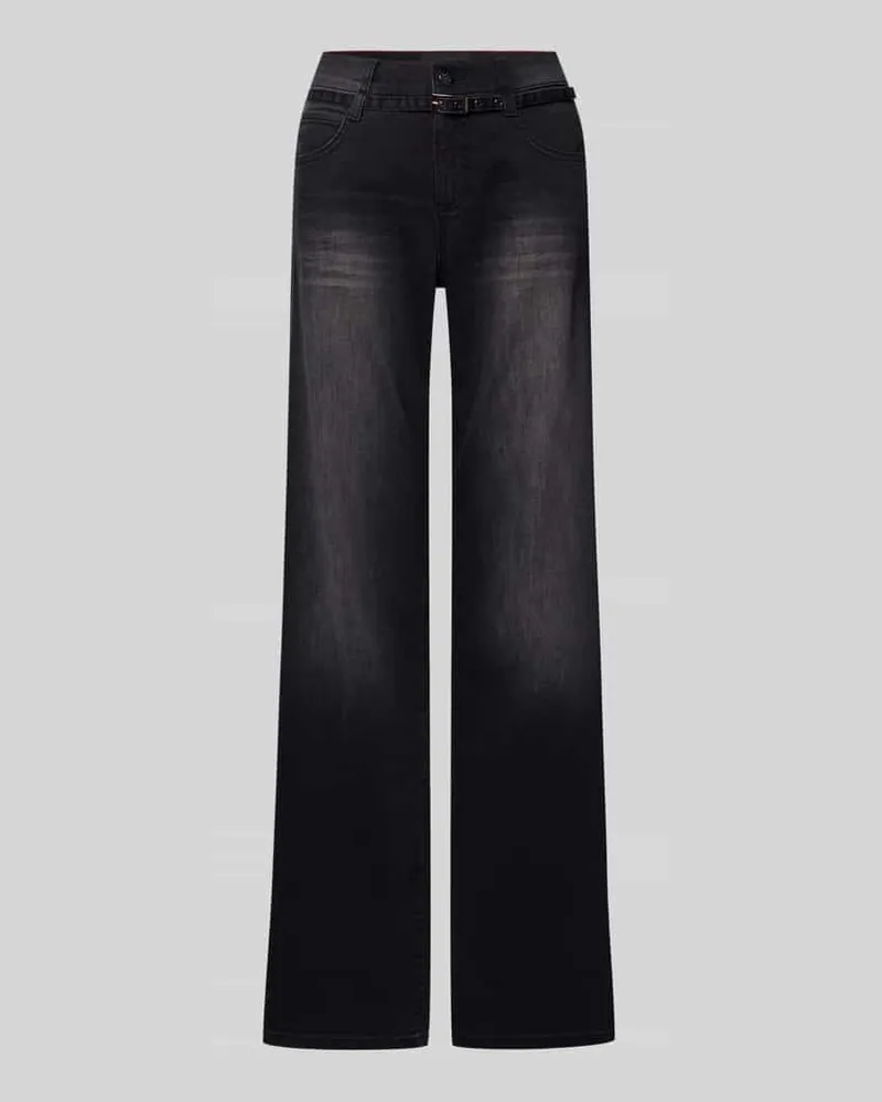 ANGELS  Wide Leg Jeans mit Gürtel Modell 'LIZ BELT Anthrazit