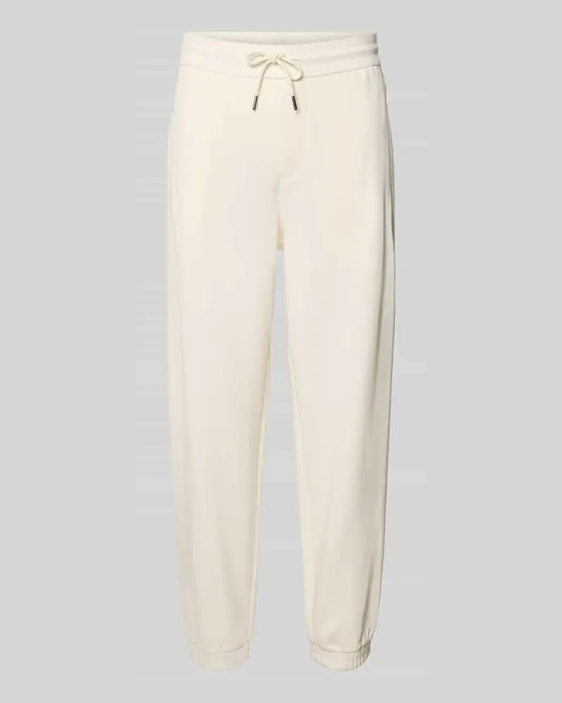 Armani Exchange Regular Fit Sweatpants mit Gesäßtaschen Modell 'Pantaloni Offwhite