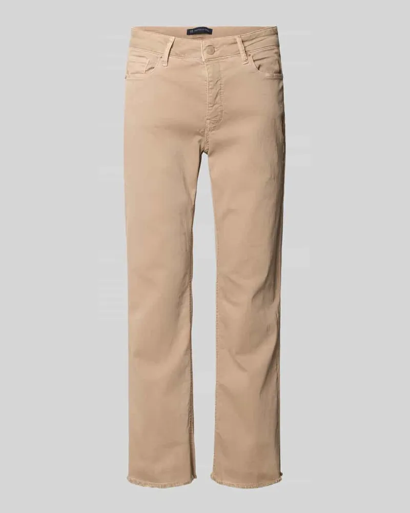 RAFFAELLO ROSSI  Straight Fit Jeans im 5-Pocket-Design Taupe