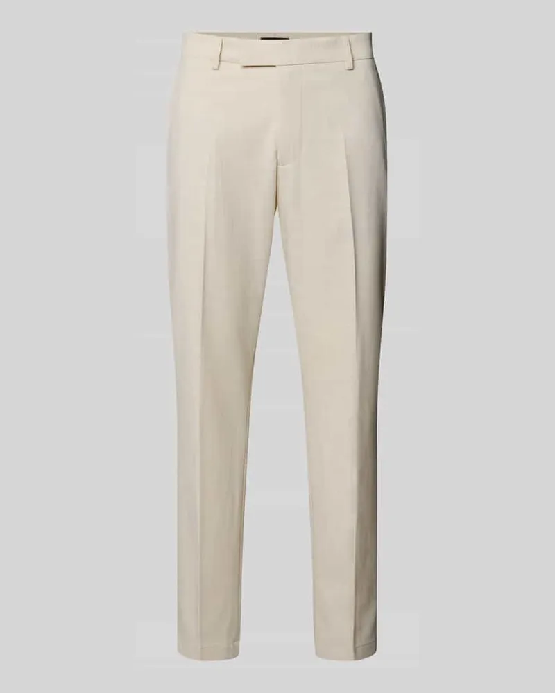 cinque Hose mit Bügelfalten Modell 'Beppe Beige