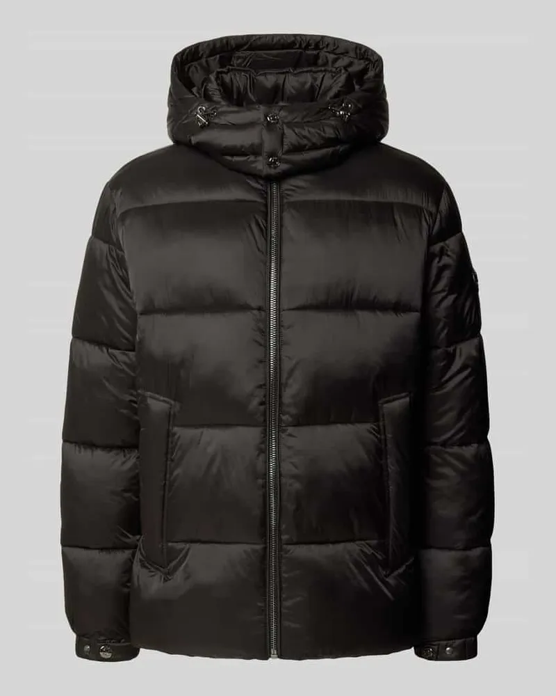 JOOP! Regular Fit Steppjacke mit Kapuzenkragen Black