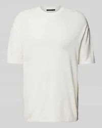 Drykorn T-Shirt in Melange-Optik Modell 'DERICO Offwhite