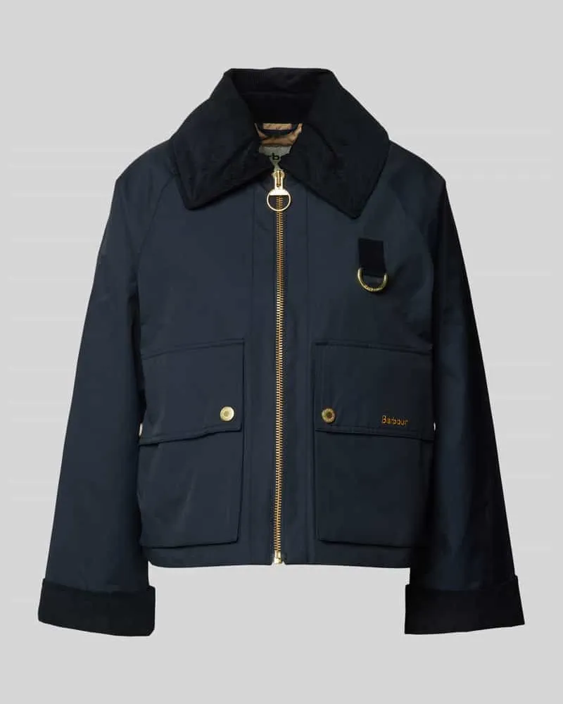 Barbour Jacke mit Umlegekragen Modell 'NORA Marine