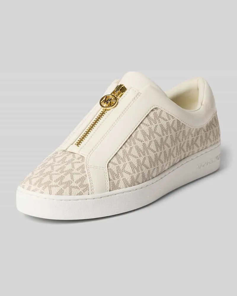 Michael Kors Sneaker mit Reißverschluss Modell 'Keaton Ecru