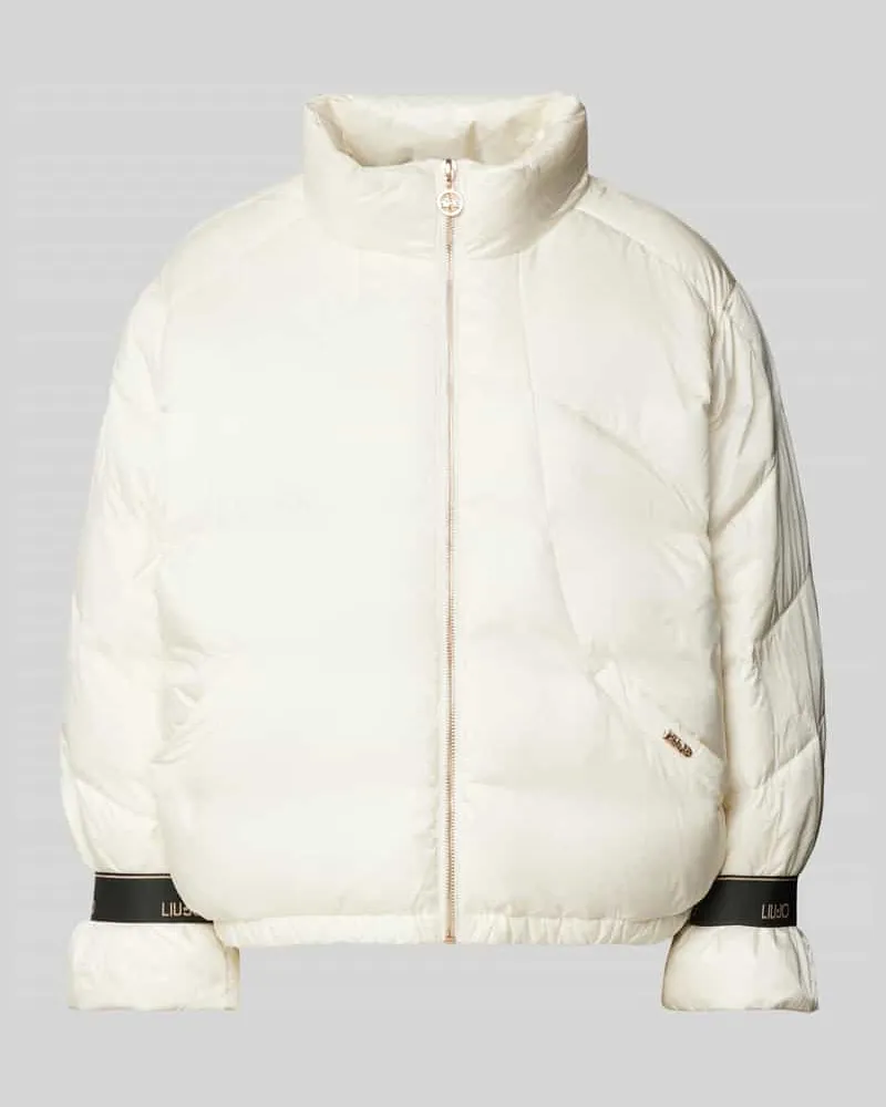Liu Jo Steppjacke mit Label-Details Weiss
