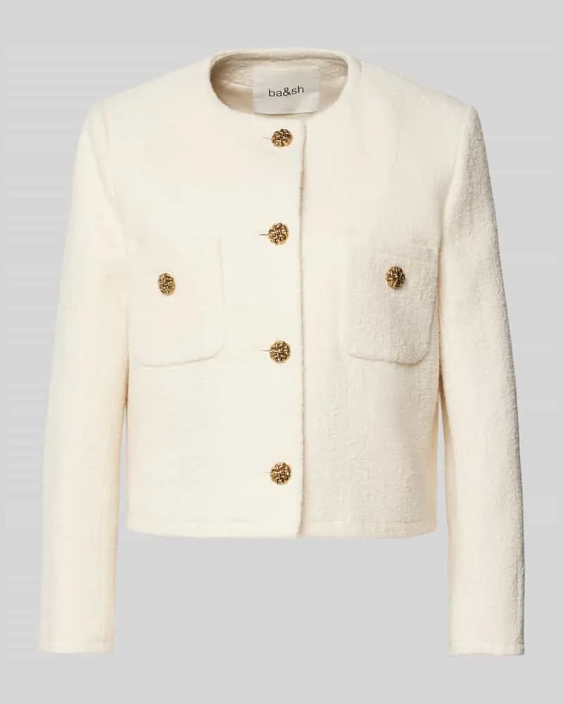 ba&sh Blazer mit aufgesetzten Brusttaschen Modell 'MEREDITH Ecru