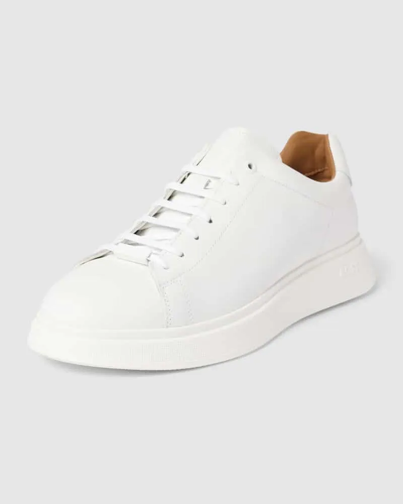 HUGO BOSS Sneaker mit Label-Prägung Weiss