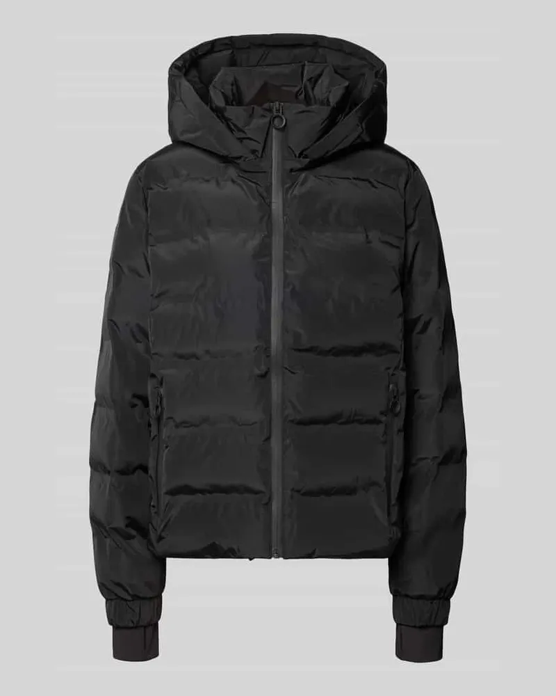 Christian Berg Regular Fit Steppjacke mit Kapuze und Eingrifftaschen Black