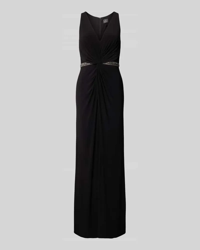 Adrianna Papell Abendkleid mit Knotendetail Black