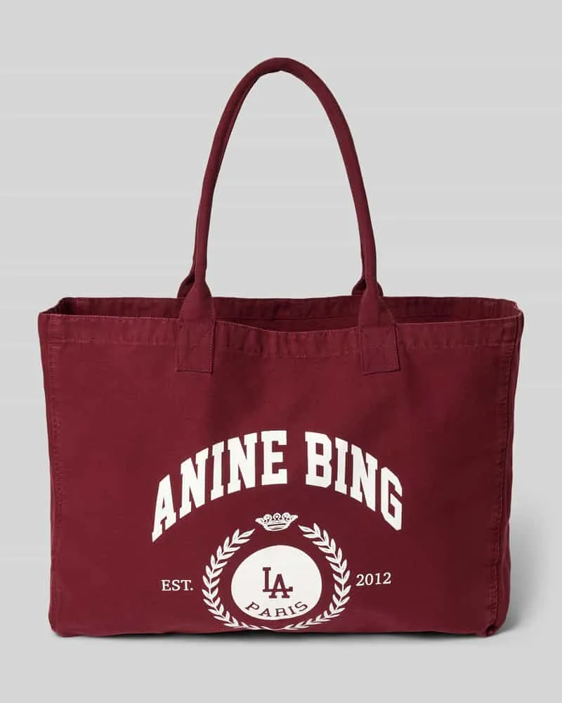 Anine Bing Shopper mit Tragehenkeln Rot