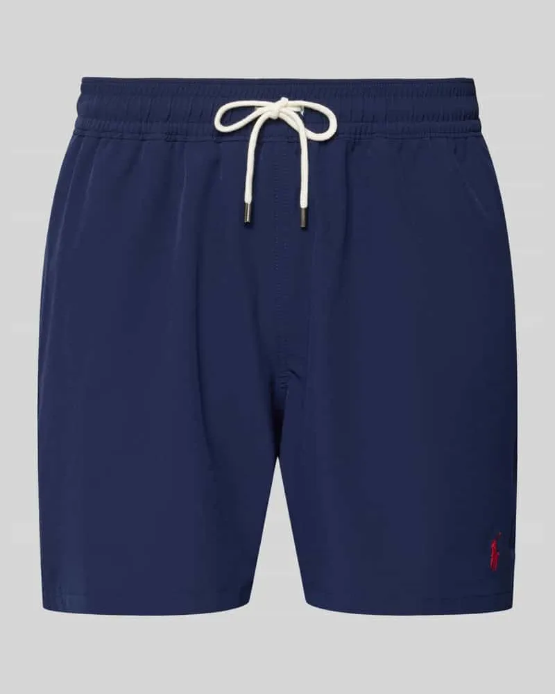 Ralph Lauren Badehose mit Mesh-Einsatz Marine