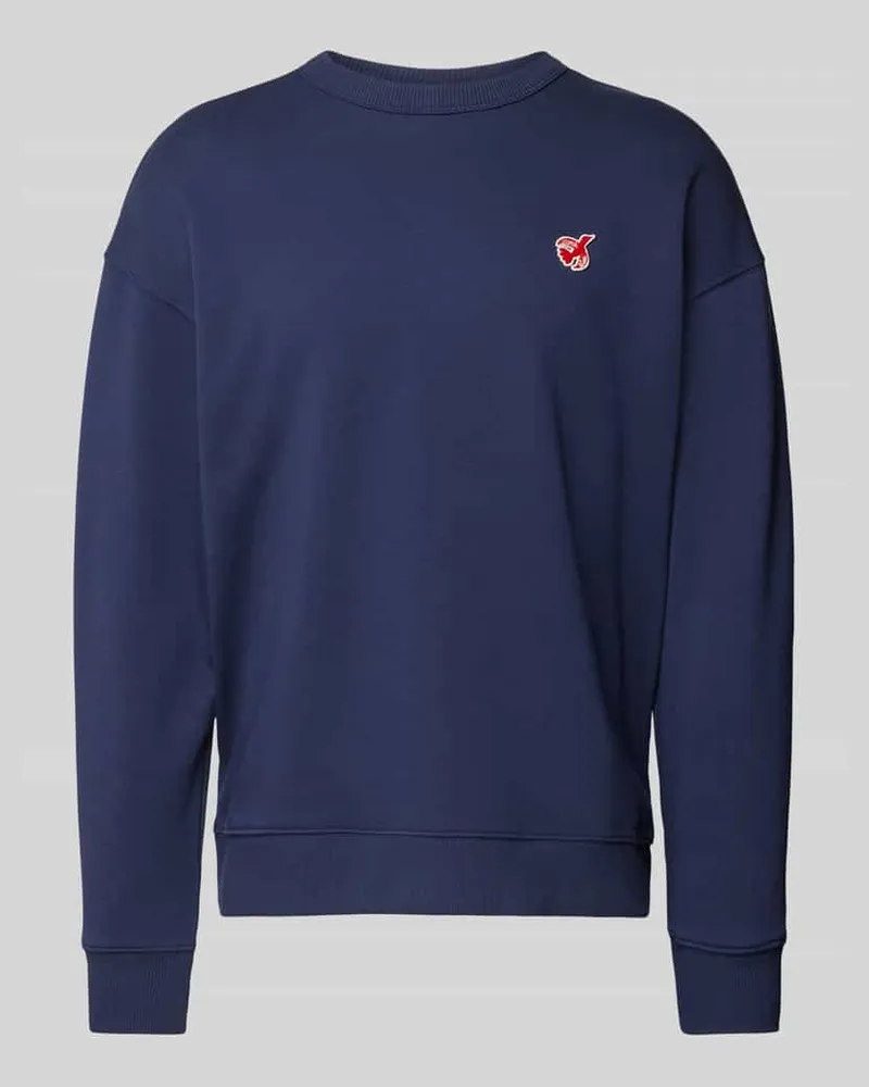 Scotch&Soda Sweatshirt mit Label-Badge Modell 'CORE Marine