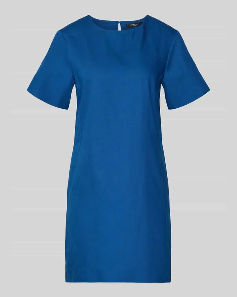 Max Mara Mini-Leinenkleid aus Baumwoll-Leinen-Mix Modell 'ALOA Royal