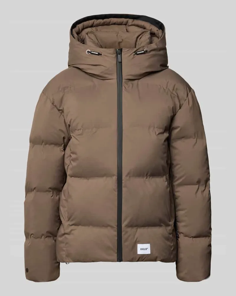 khujo Pufferjacke Modell 'VEGAS' mit Kapuze Taupe